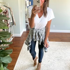 Flannel button down shirt